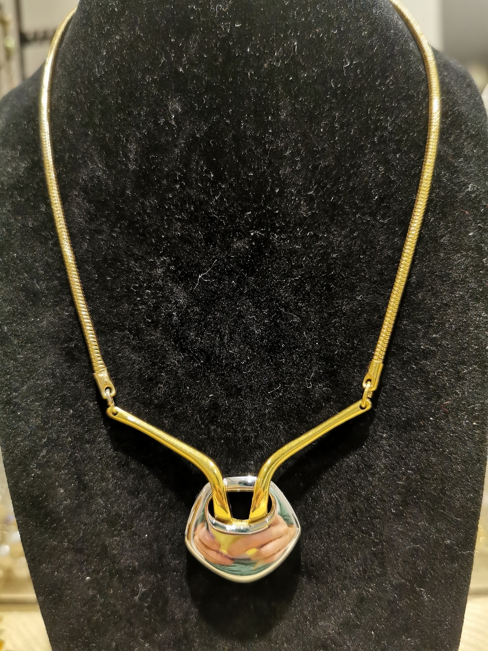 Vintage Artistry Gold-Silver tone Choker
